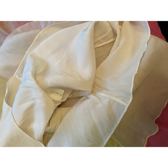 3.1 Philip Lim Yellow Silk Sequin Asymmetrical Dress Sculptural Mod Artsy Sz 6 - Picture 9 of 9